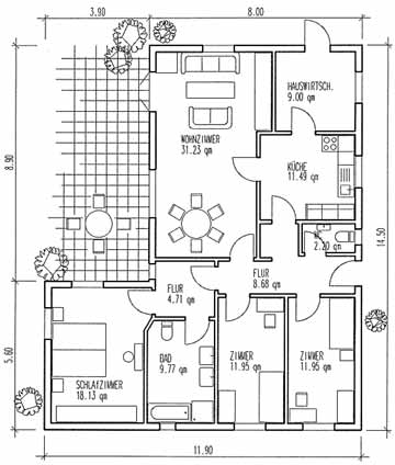 Holzhaus VH70-138 Grundriss