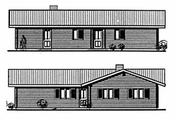 Vörder Holzhaus VH70-178 Außenansicht